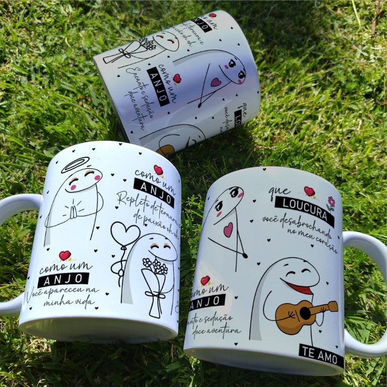 Valentine’s Day Flork Music Mug Sublimation | Cute Couple Love Design