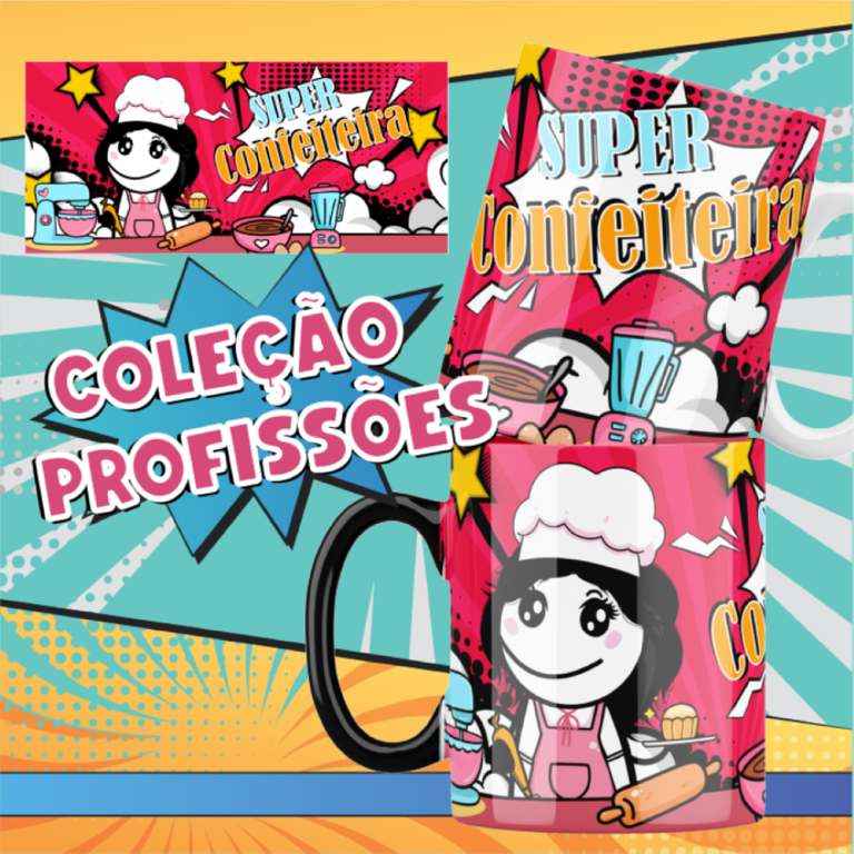 Funny Professions Mug Sublimation Design | Cute Yulitos-Style Career Cups