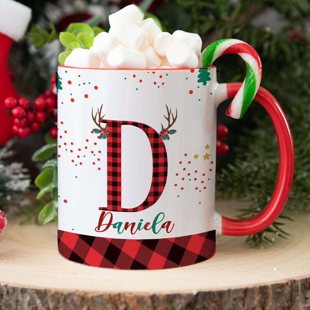 Christmas Alphabet Mug Wrap Set A-Z – 26 Festive Letter Designs for 11oz & 15oz Mugs | XmasSublimation PNG