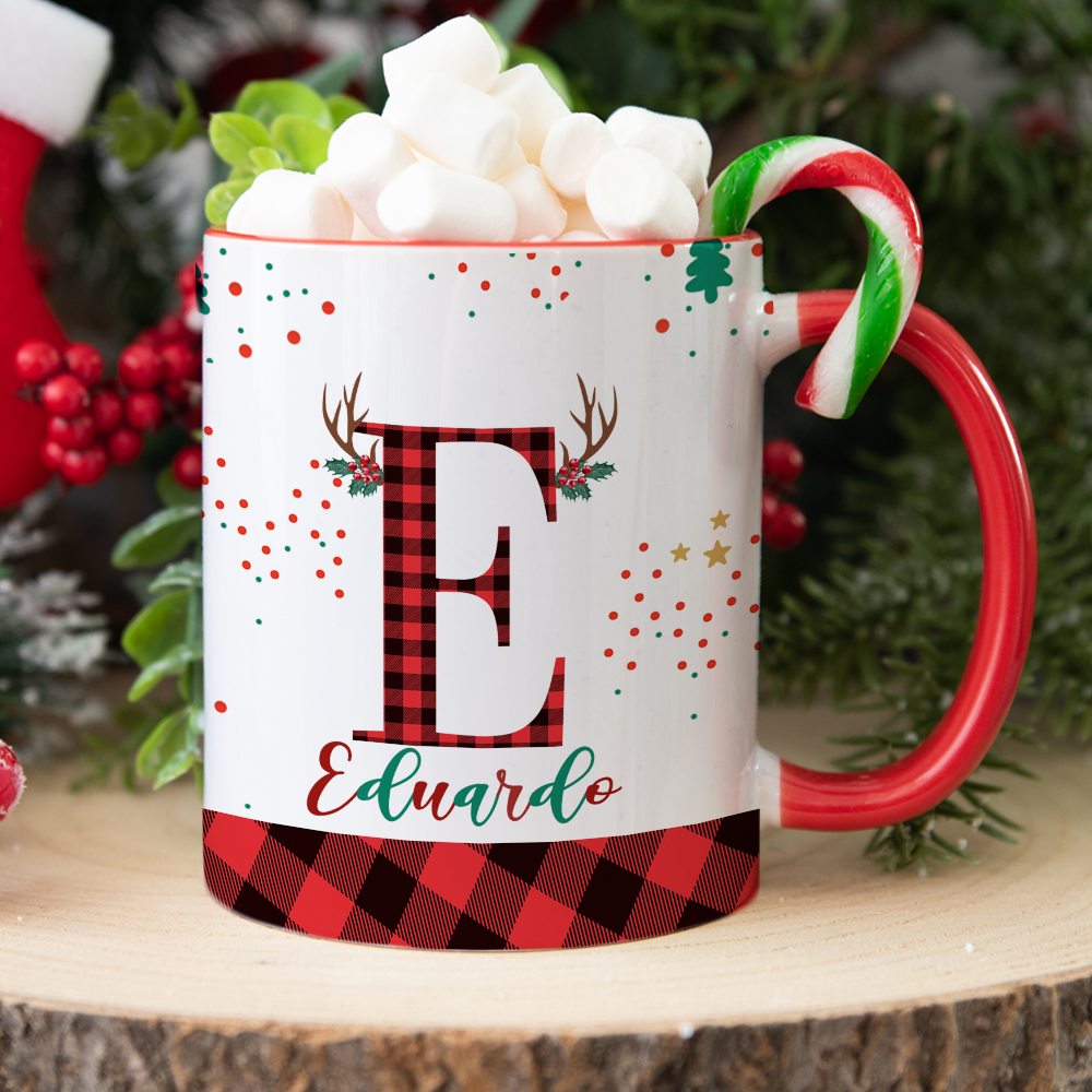 Christmas Alphabet Mug Wrap Set A-Z – 26 Festive Letter Designs for 11oz & 15oz Mugs | XmasSublimation PNG