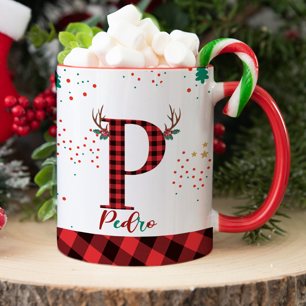 Christmas Alphabet Mug Wrap Set A-Z – 26 Festive Letter Designs for 11oz & 15oz Mugs | XmasSublimation PNG