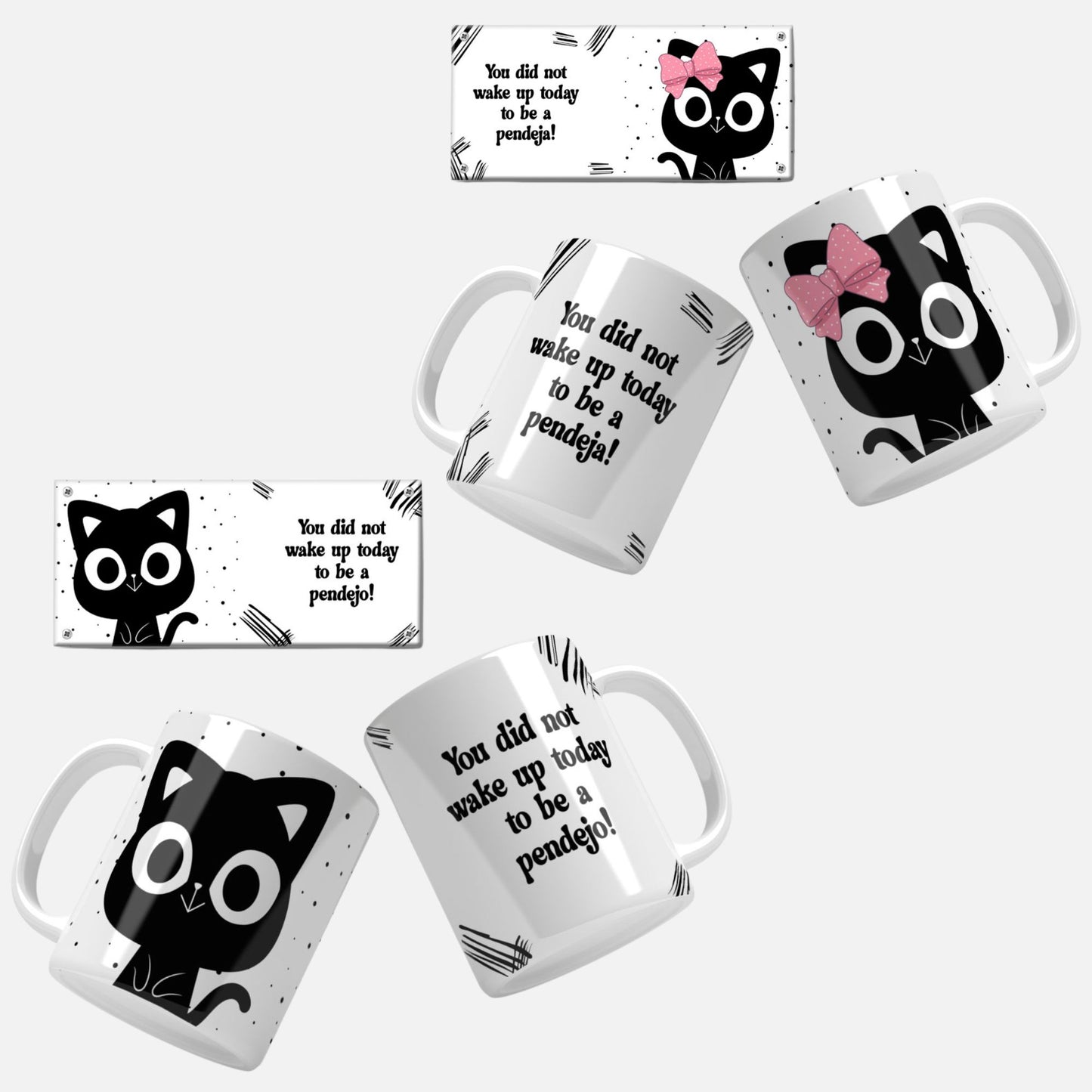 Cafe y Chisme and Pendeja Spanish Mug Wrap