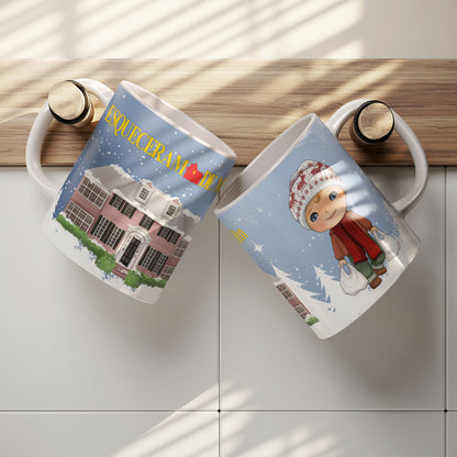 Home Alone Mug Sublimation PNG Bundle | Funny Christmas Movie Mug Wrap