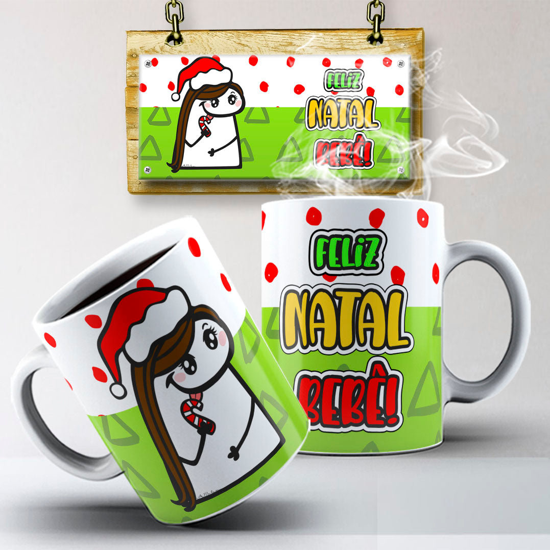 Funny Christmas Flork Mug Sublimation PNG Bundle | Meme Holiday Mug Wrap Template