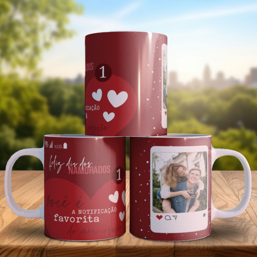 Endless Love Valentine’s Photo Mug PNG | Personalized Photo-Only Couples Mug for Sublimation