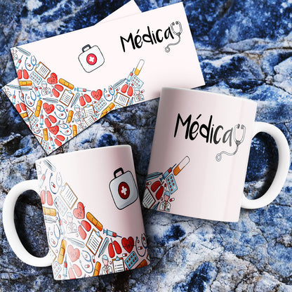 Medical Mug Sublimation PNG Bundle | Nurse Doctor Life Coffee Cup Wrap