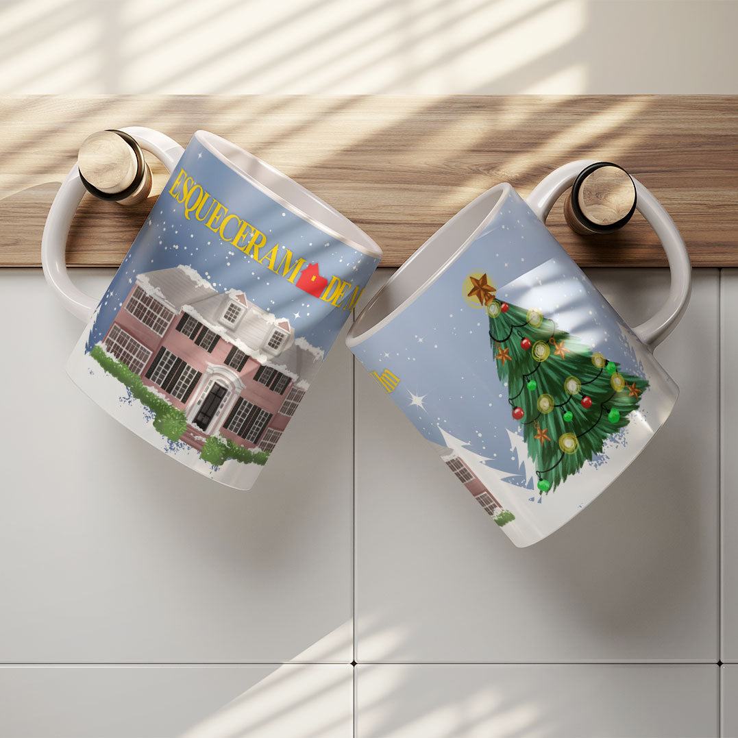 Home Alone Mug Sublimation PNG Bundle | Funny Christmas Movie Mug Wrap