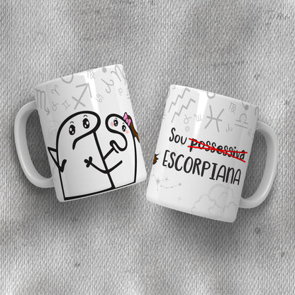 Funny Flork Zodiac Mug Sublimation PNG Bundle | Meme Astrology Mug Wrap