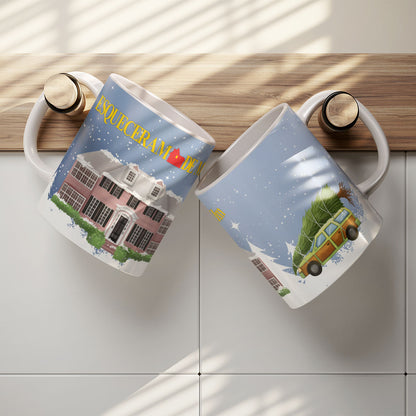 Home Alone Mug Sublimation PNG Bundle | Funny Christmas Movie Mug Wrap