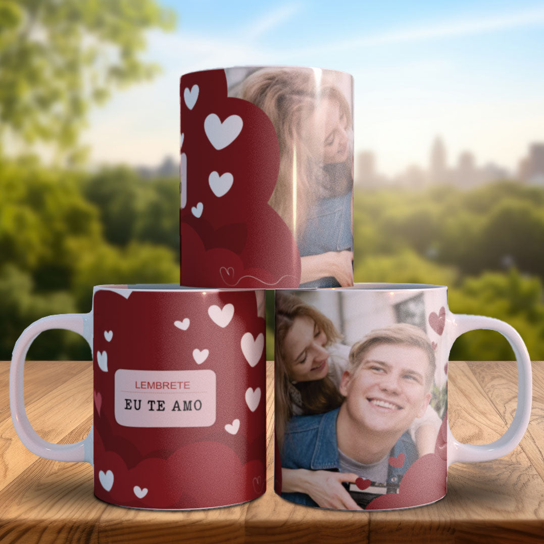 Endless Love Valentine’s Photo Mug PNG | Personalized Photo-Only Couples Mug for Sublimation