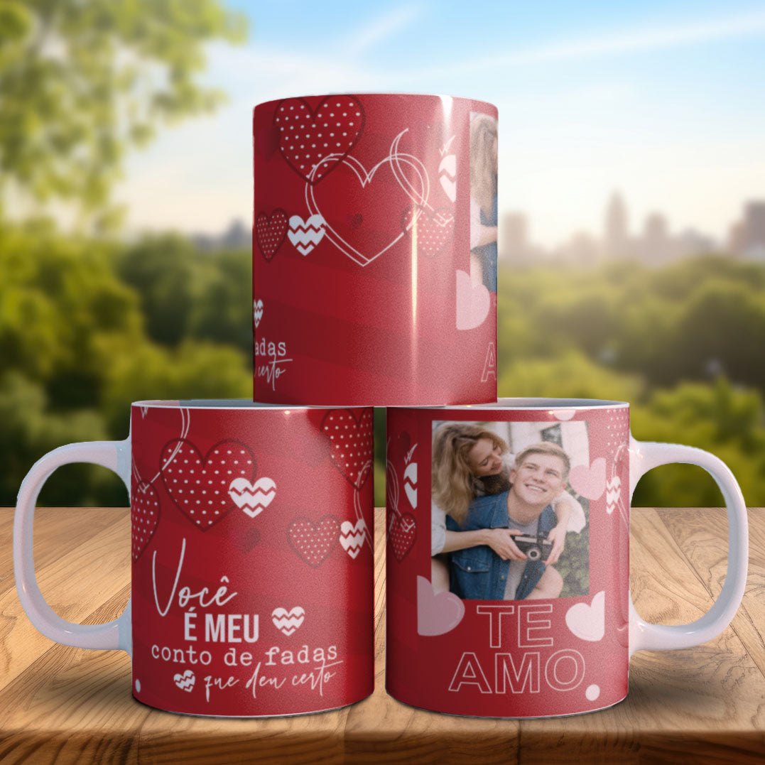 Endless Love Valentine’s Photo Mug PNG | Personalized Photo-Only Couples Mug for Sublimation