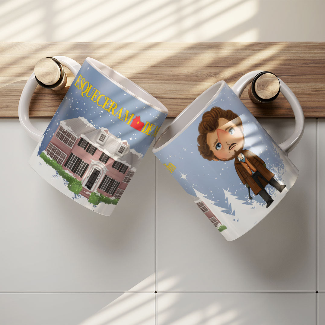 Home Alone Mug Sublimation PNG Bundle | Funny Christmas Movie Mug Wrap