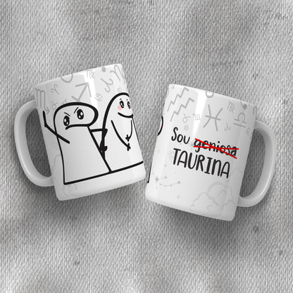 Funny Flork Zodiac Mug Sublimation PNG Bundle | Meme Astrology Mug Wrap