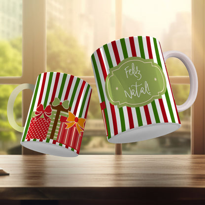 Cute Christmas Mug Sublimation Design PNG Bundle | Santa Gnome Xmas Tree Coffee Cup Wrap PNG