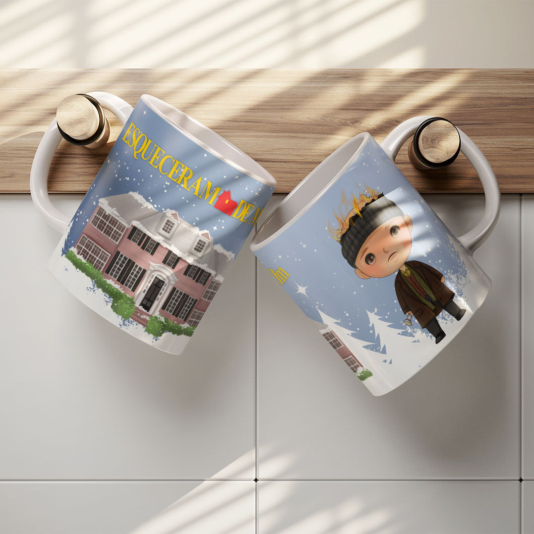 Home Alone Mug Sublimation PNG Bundle | Funny Christmas Movie Mug Wrap