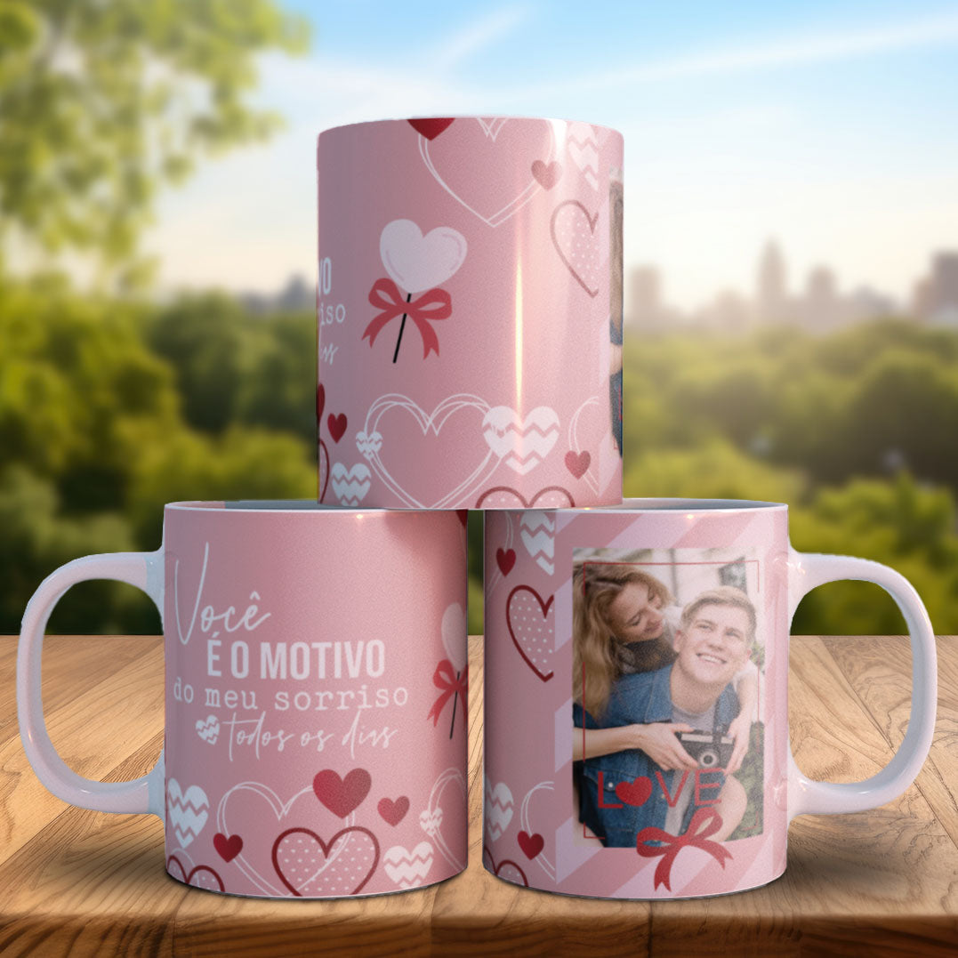 Endless Love Valentine’s Photo Mug PNG | Personalized Photo-Only Couples Mug for Sublimation