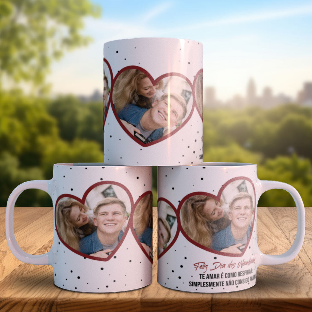 Endless Love Valentine’s Photo Mug PNG | Personalized Photo-Only Couples Mug for Sublimation
