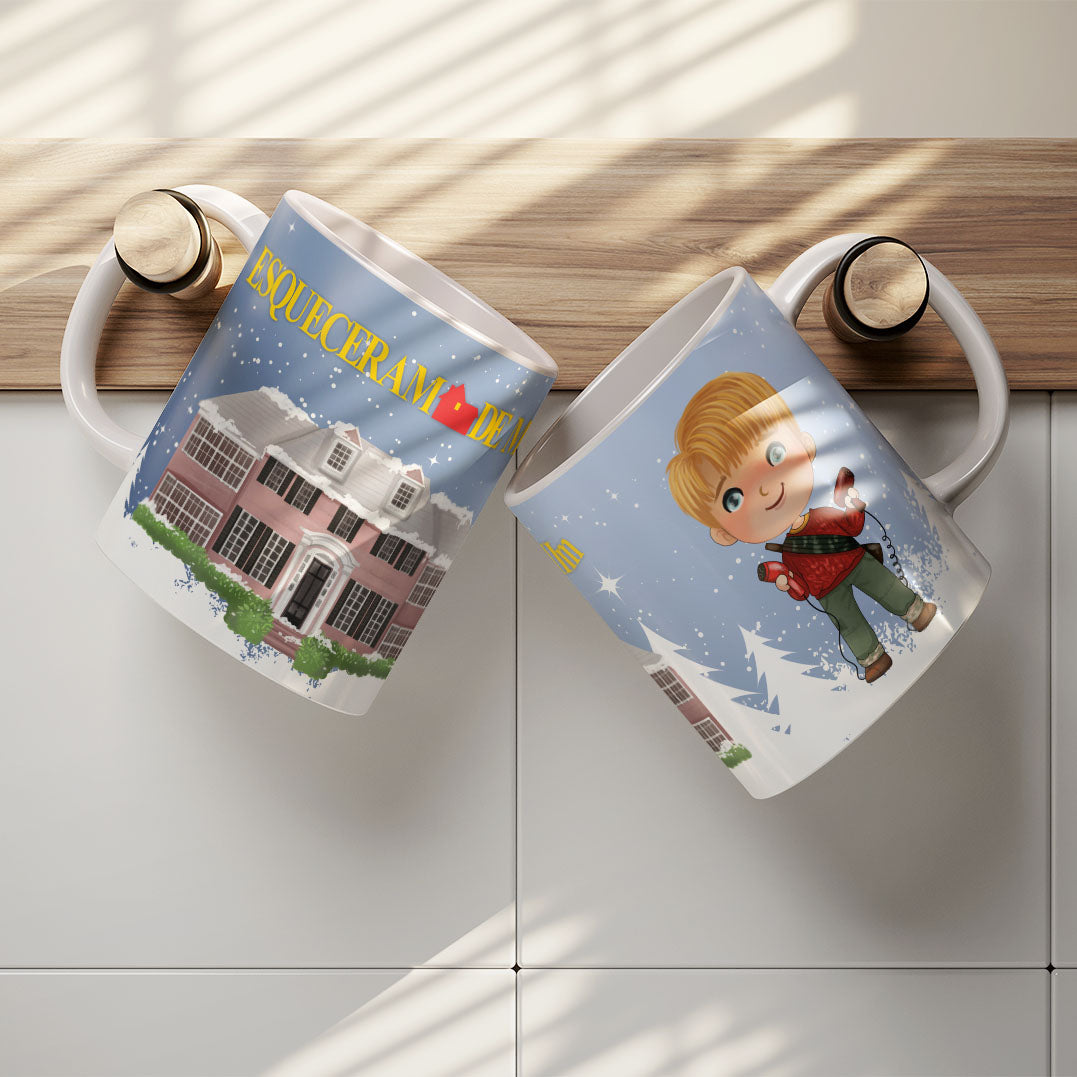 Home Alone Mug Sublimation PNG Bundle | Funny Christmas Movie Mug Wrap