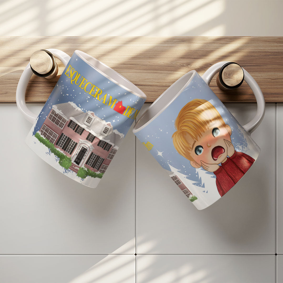 Home Alone Mug Sublimation PNG Bundle | Funny Christmas Movie Mug Wrap