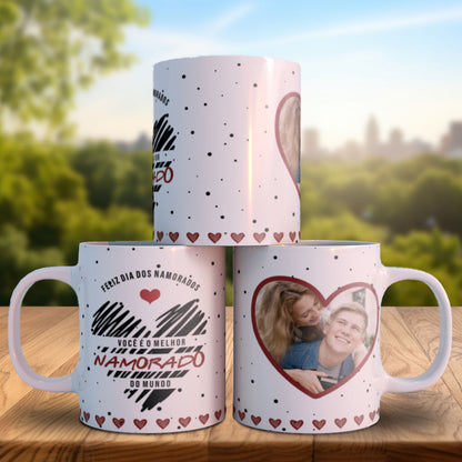 Endless Love Valentine’s Photo Mug PNG | Personalized Photo-Only Couples Mug for Sublimation