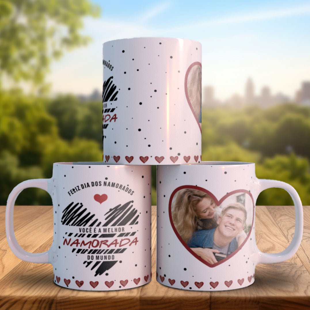 Endless Love Valentine’s Photo Mug PNG | Personalized Photo-Only Couples Mug for Sublimation