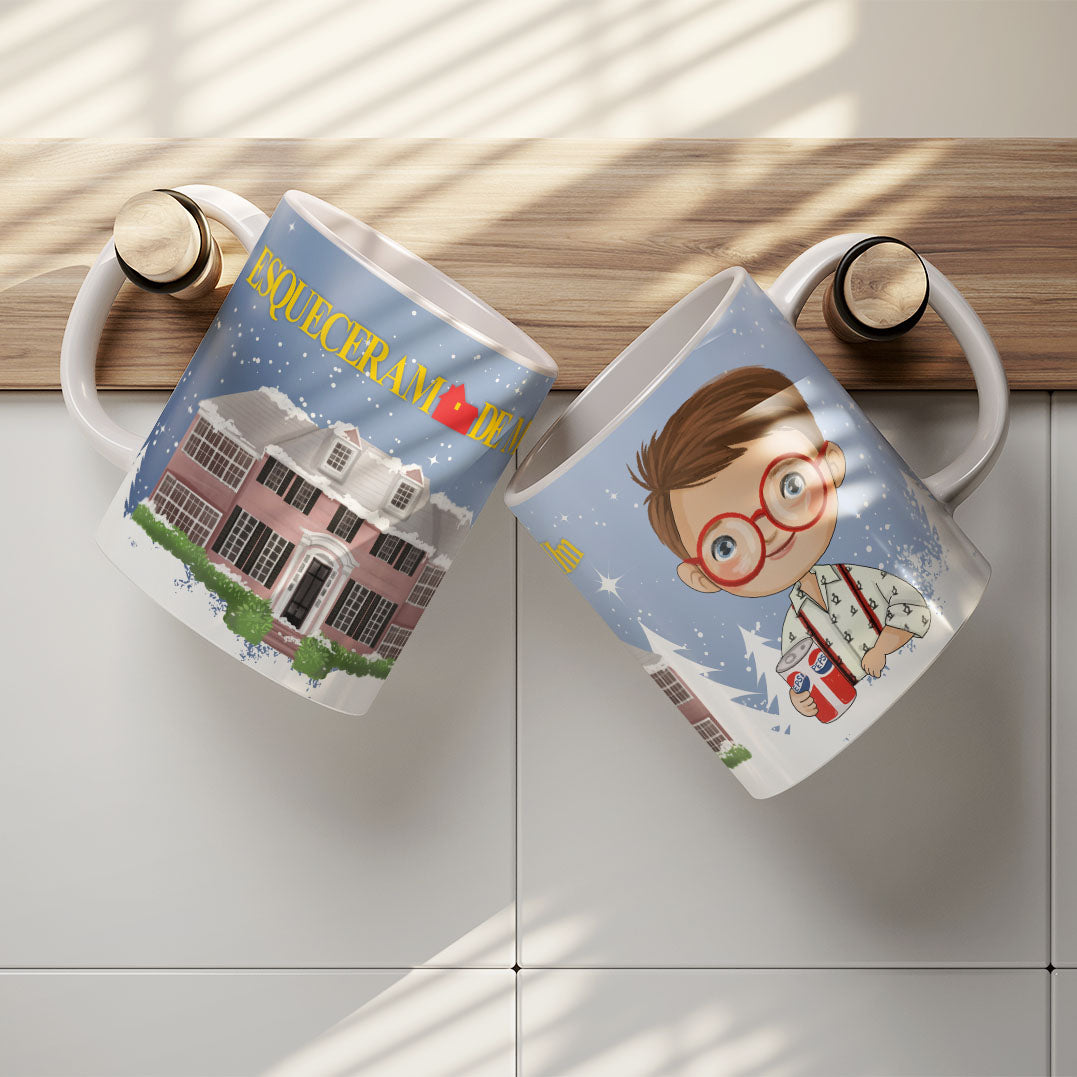 Home Alone Mug Sublimation PNG Bundle | Funny Christmas Movie Mug Wrap