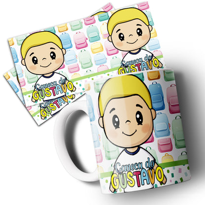 Back to School Sublimation Bundle PNG | Cute Chibi Kids School Planner Covers | Mug Wrap PNG | Water Bottle & Hand Towel Template | Printable Student Planner Pages