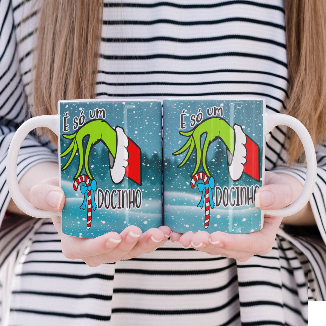 Funny Green Christmas Monster Mug Sublimation Wrap PNG Bundle | Sarcastic Holiday Quotes Mug Template