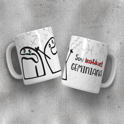 Funny Flork Zodiac Mug Sublimation PNG Bundle | Meme Astrology Mug Wrap
