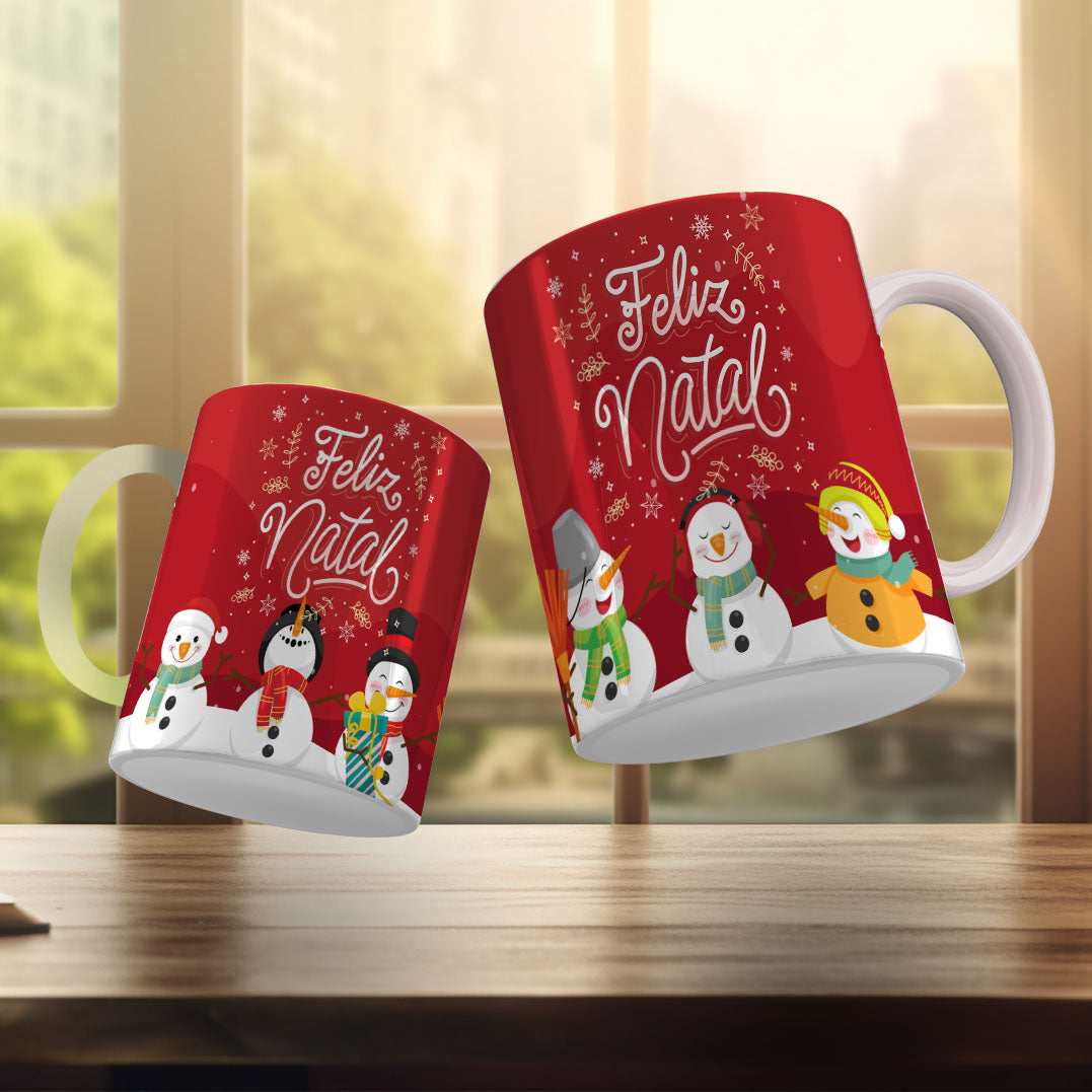 Cute Christmas Mug Sublimation Design PNG Bundle | Santa Gnome Xmas Tree Coffee Cup Wrap PNG