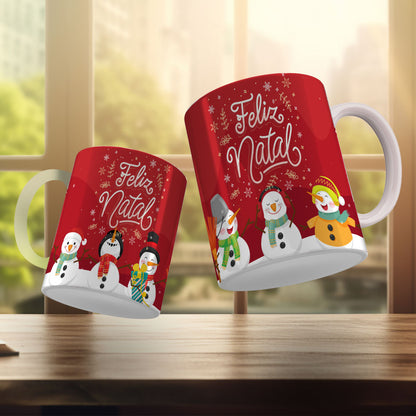 Cute Christmas Mug Sublimation Design PNG Bundle | Santa Gnome Xmas Tree Coffee Cup Wrap PNG