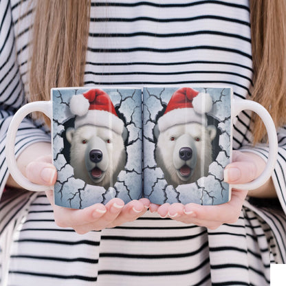 3D Papercut Christmas Mug Sublimation PNG Bundle | Winter Wonderland Coffee Cup Designs