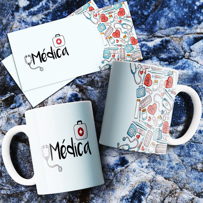 Medical Mug Sublimation PNG Bundle | Nurse Doctor Life Coffee Cup Wrap