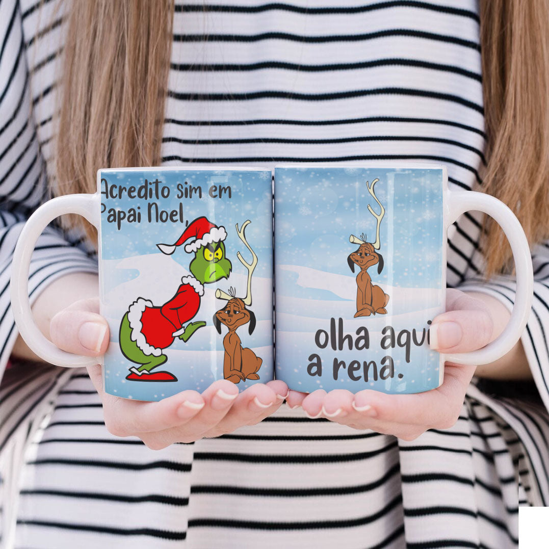 Funny Green Christmas Monster Mug Sublimation Wrap PNG Bundle | Sarcastic Holiday Quotes Mug Template
