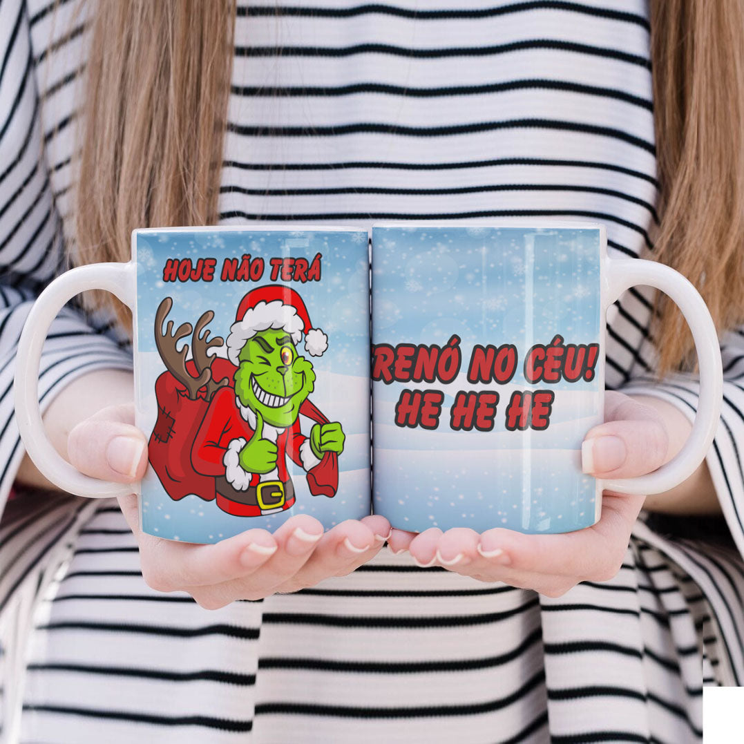 Funny Green Christmas Monster Mug Sublimation Wrap PNG Bundle | Sarcastic Holiday Quotes Mug Template