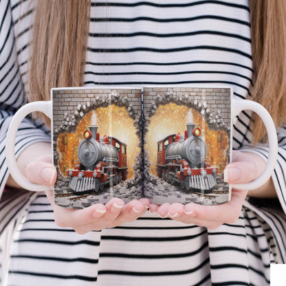 3D Papercut Christmas Mug Sublimation PNG Bundle | Winter Wonderland Coffee Cup Designs