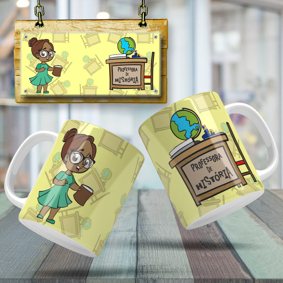 Cute Female Teacher Sublimation PNG Bundle | Mug Wrap Design