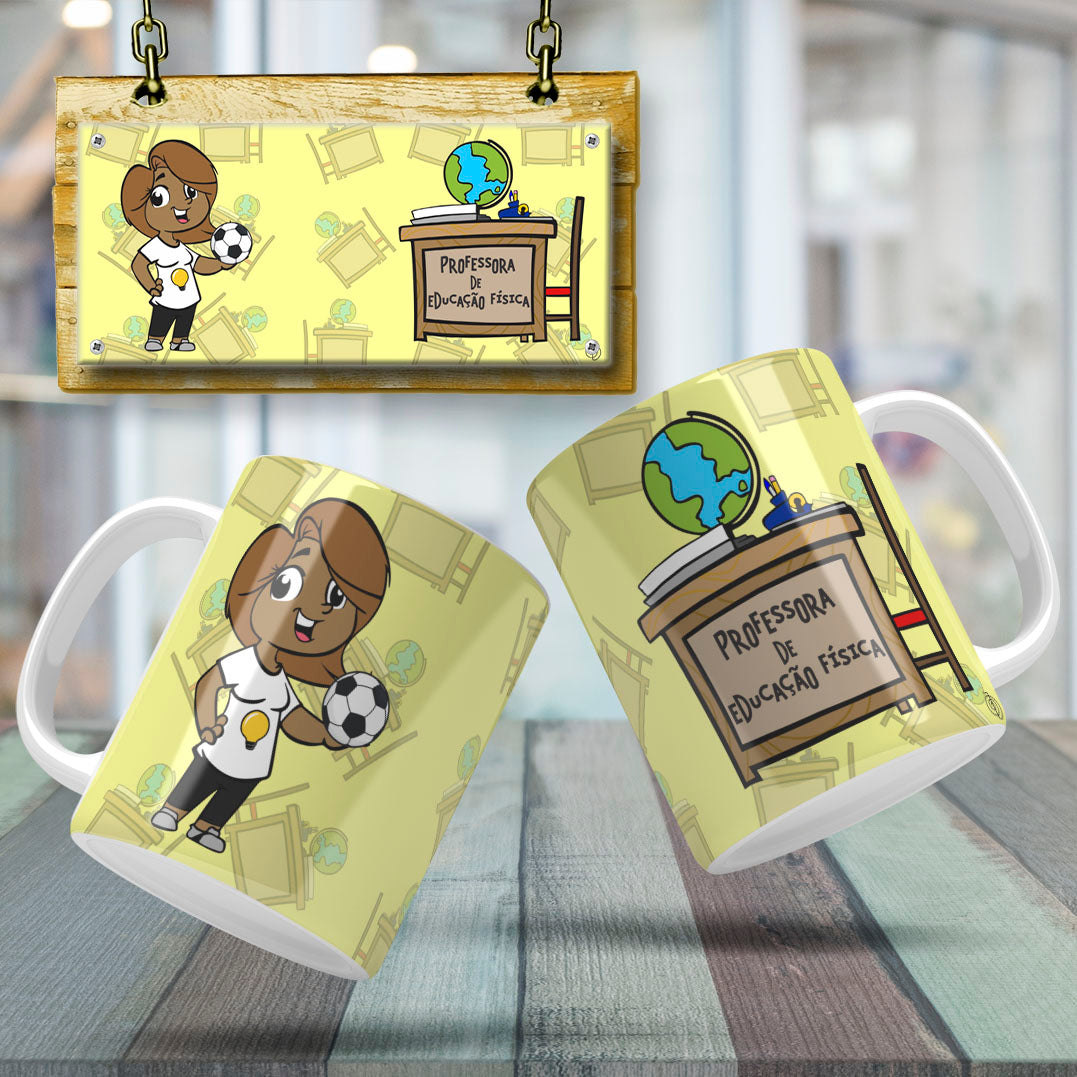 Cute Female Teacher Sublimation PNG Bundle | Mug Wrap Design