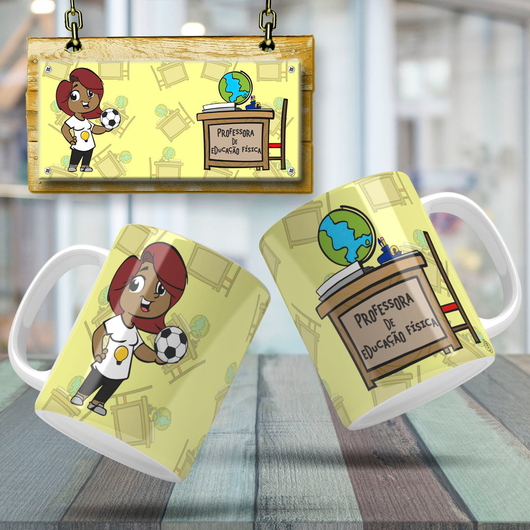 Cute Female Teacher Sublimation PNG Bundle | Mug Wrap Design
