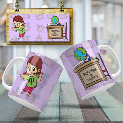 Cute Female Teacher Sublimation PNG Bundle | Mug Wrap Design