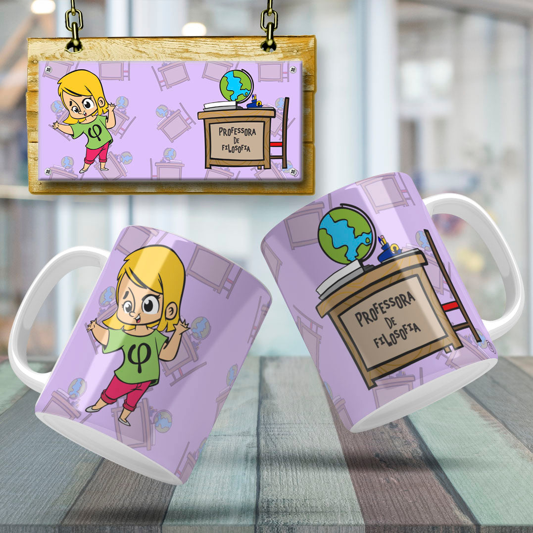 Cute Female Teacher Sublimation PNG Bundle | Mug Wrap Design