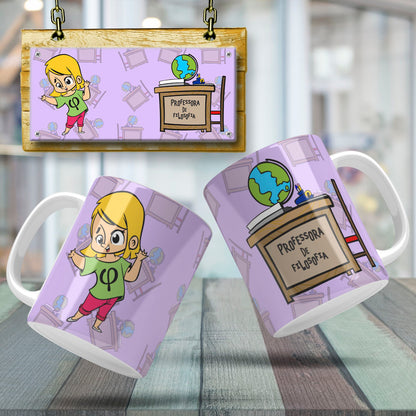 Cute Female Teacher Sublimation PNG Bundle | Mug Wrap Design