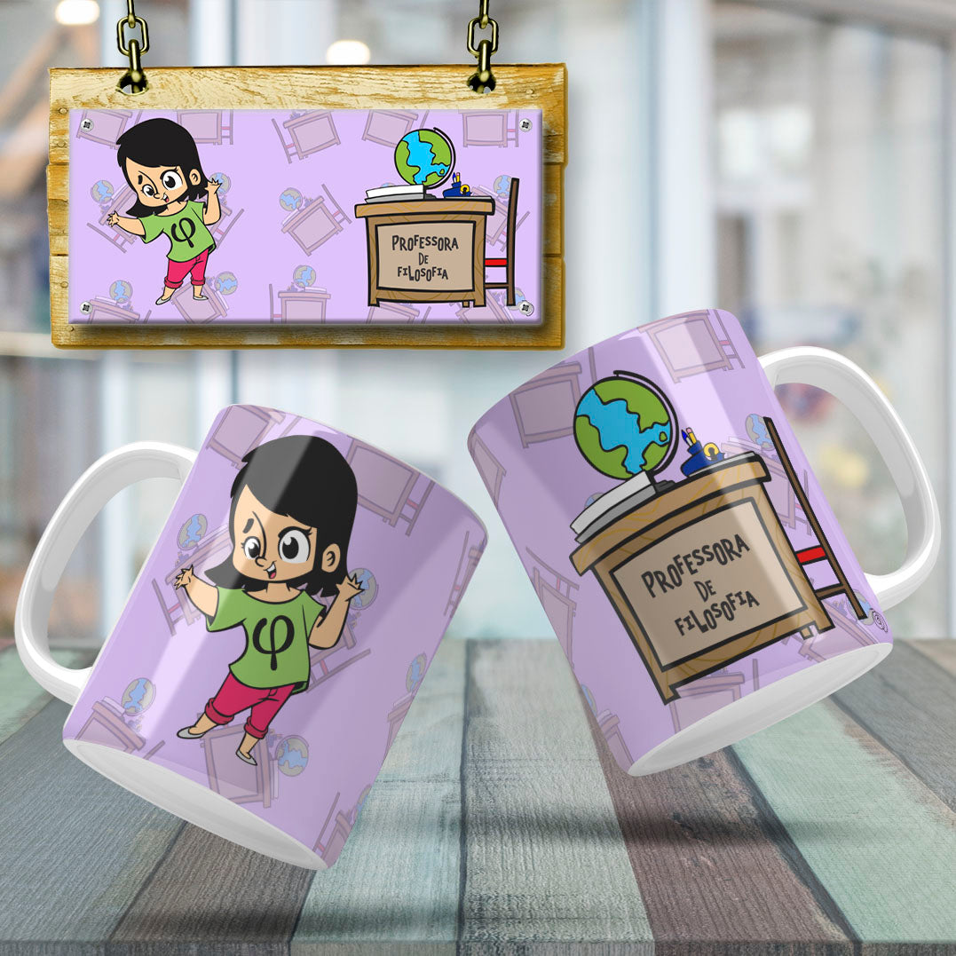 Cute Female Teacher Sublimation PNG Bundle | Mug Wrap Design