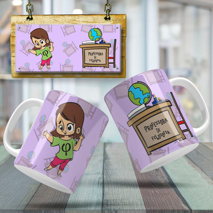 Cute Female Teacher Sublimation PNG Bundle | Mug Wrap Design