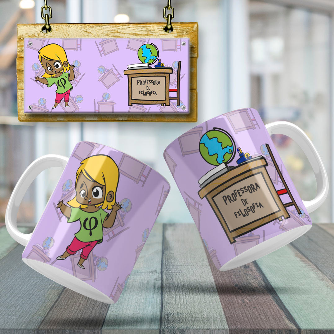 Cute Female Teacher Sublimation PNG Bundle | Mug Wrap Design