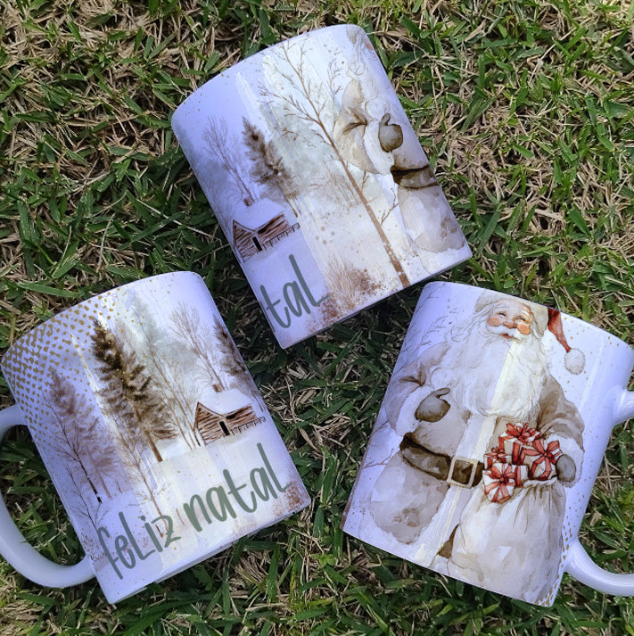Christmas Mug Sublimation Bundle | Elegant Holiday Mug Wrap Designs