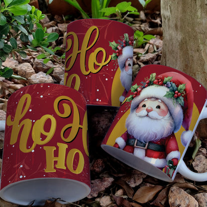 Christmas Mug Sublimation Bundle | Funny Ho Ho Ho & Merry Christmas Cup Design