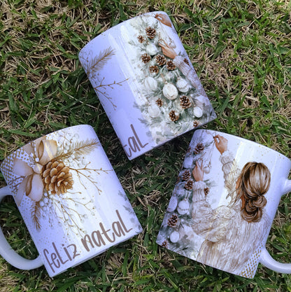 Christmas Mug Sublimation Bundle | Elegant Holiday Mug Wrap Designs