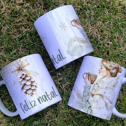 Christmas Mug Sublimation Bundle | Elegant Holiday Mug Wrap Designs