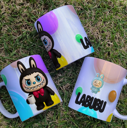 Labubu Mug Sublimation Design | Cute & Quirky Art Toy Coffee Cup